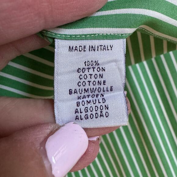 Ralph Lauren Purple Label Mens Stripe Long Sleeve Dress Shirt EUC Size XL Preppy - Picture 9 of 13